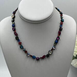 Sorrelli Southwest Brights Antique Gold Plated Classic Tee-Shirt Tennis Necklace